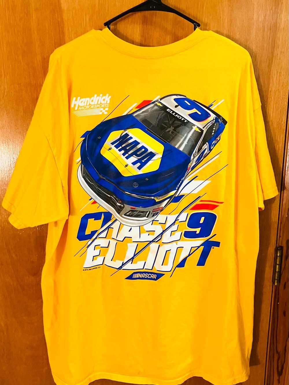 Nascar Chase Elliott Men’s XXL Orange T-Shirt Hendrick Motorsports Napa 2Sided